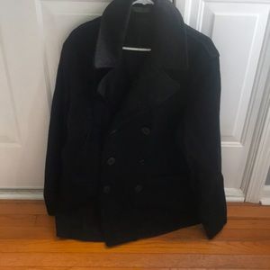NEW men’s black Pea Coat